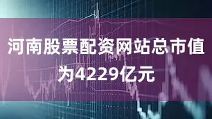河南股票配资网站总市值为4229亿元